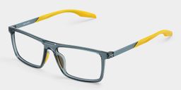 Active Bleu Jaune Rectangulaire lunettes3