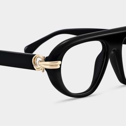 Aveline Noir Aviateur lunettes5