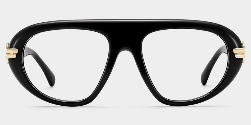 Aveline Noir Aviateur lunettes