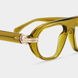 Aveline Vert Aviateur lunettes5