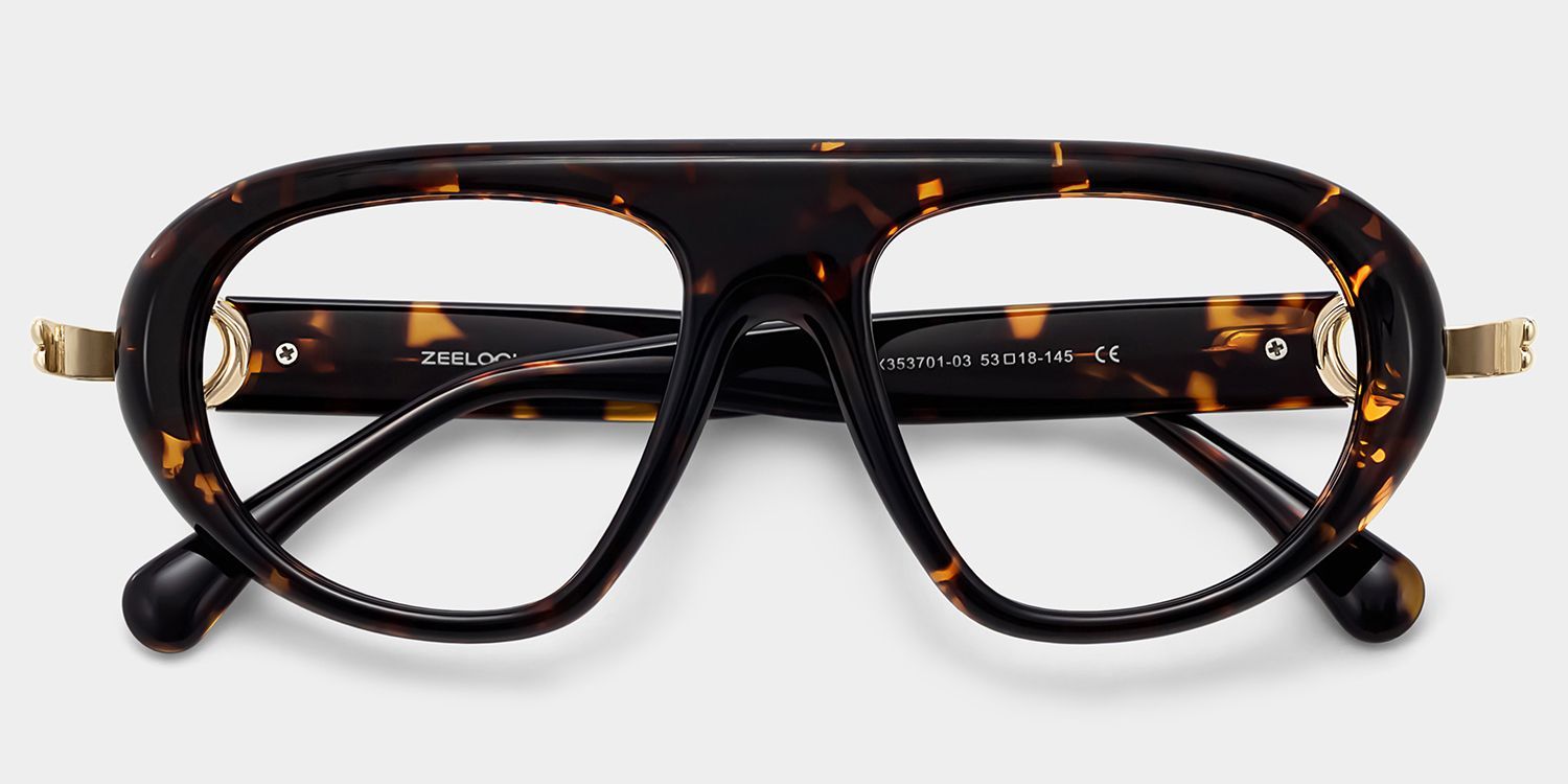 Lunettes de vue aviateur Aveline écaille de tortue pour femmes | ZEELOOL2