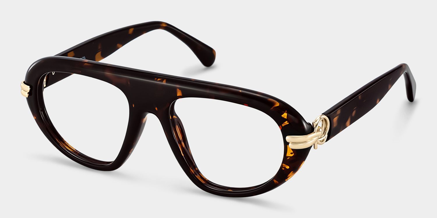 Lunettes de vue aviateur Aveline écaille de tortue pour femmes | ZEELOOL3