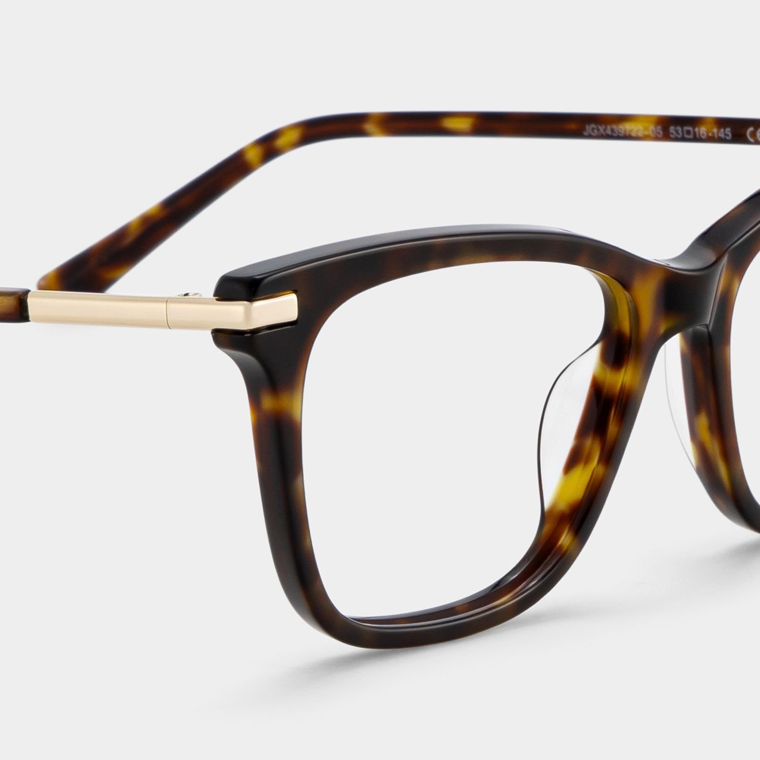 Lunettes Eliot à monture mixte rectangulaire écaille de tortue pour Femme | ZEELOOL4