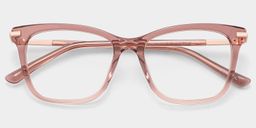 Eliot Rose clair Rectangulaire lunettes1