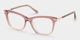 Eliot Rose clair Rectangulaire lunettes2