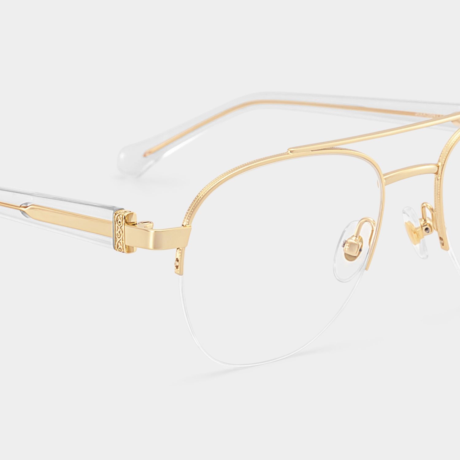 Lunettes Emily à Monture Aviateur Or Clair En Ligne | ZEELOOL5