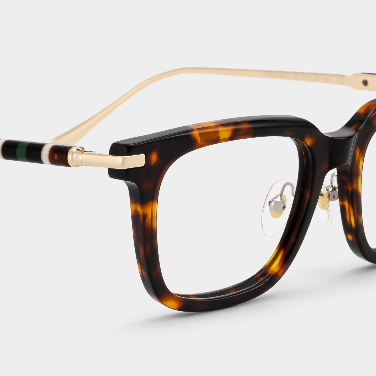 Lunettes de vue carrées Rayne couleur écaille | ZEELOOL5
