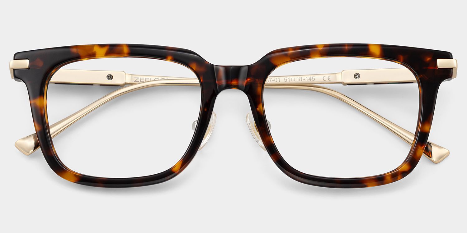 Lunettes de vue carrées Rayne couleur écaille | ZEELOOL2