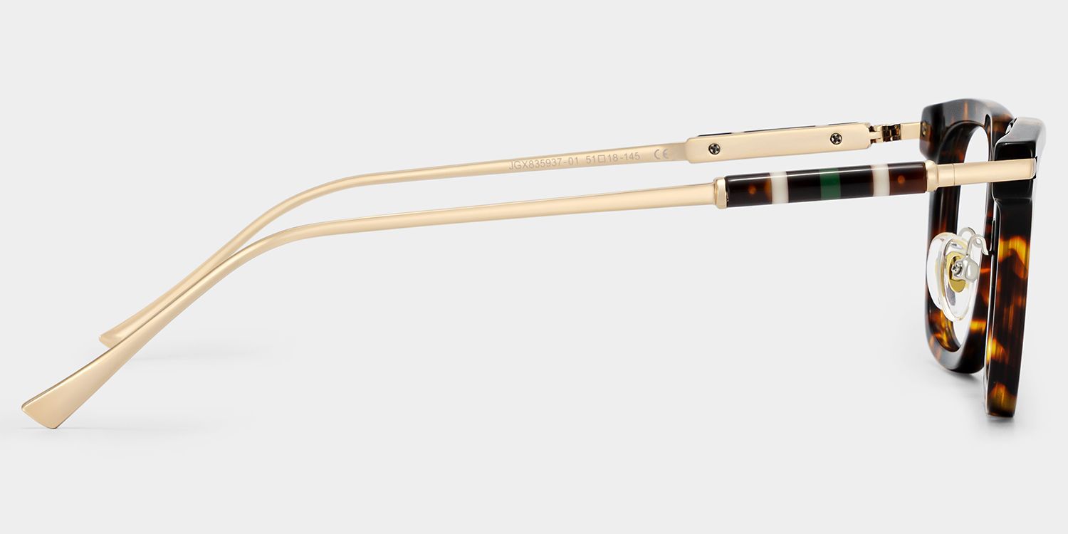 Lunettes de vue carrées Rayne couleur écaille | ZEELOOL4