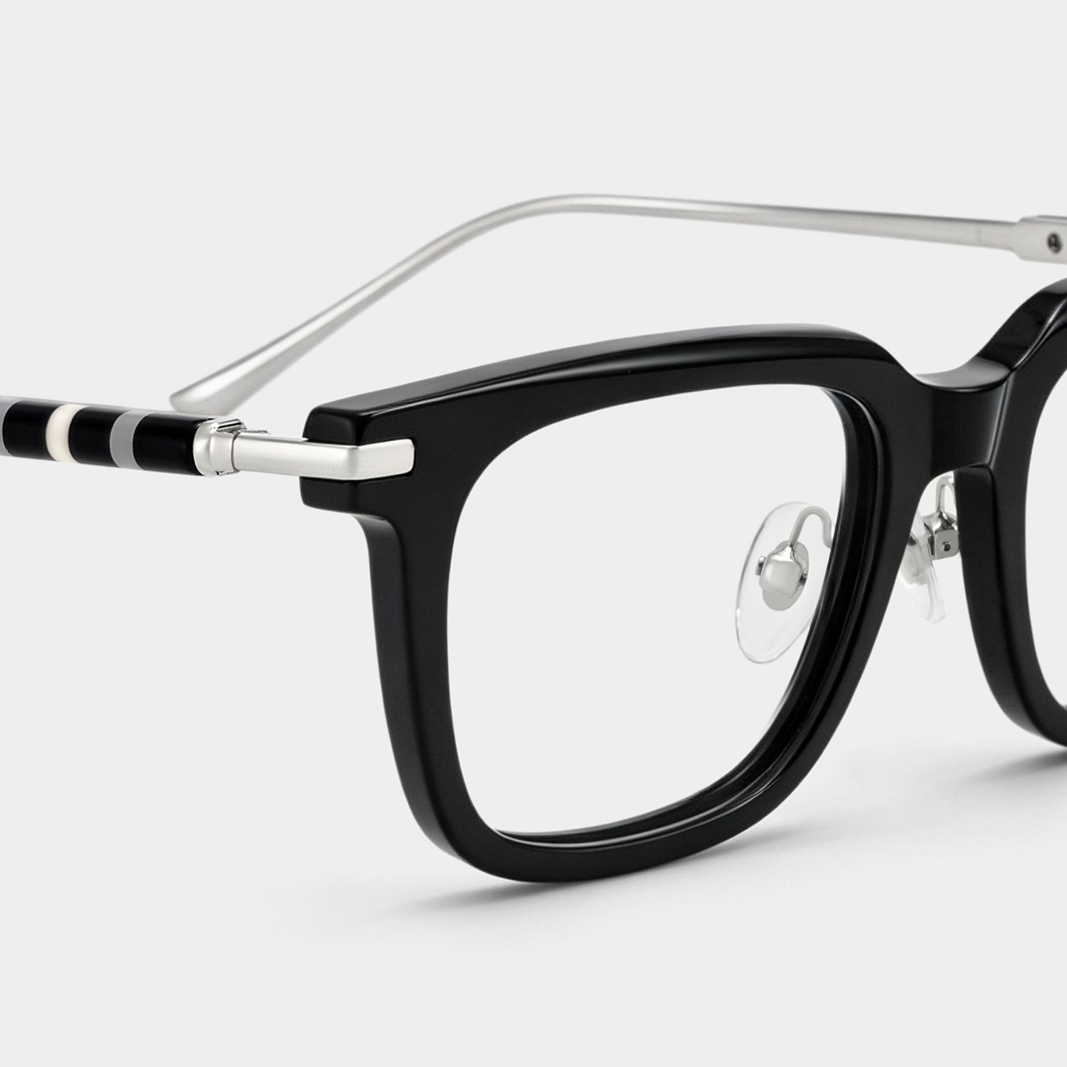 Lunettes Rayne Noires Carrées à Monture Fine pour Homme | ZEELOOL4