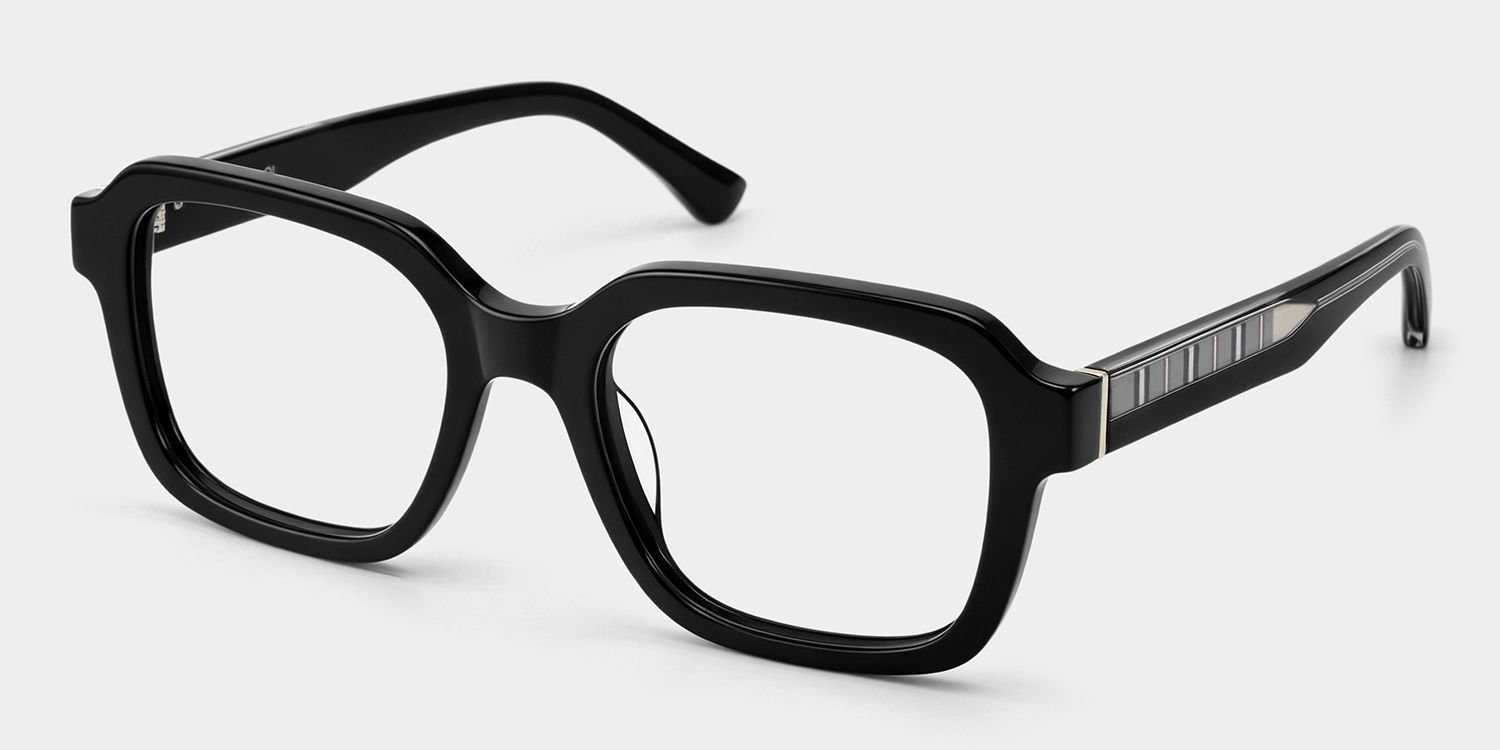 Lunettes carrées noires Parker pour femme | ZEELOOL3