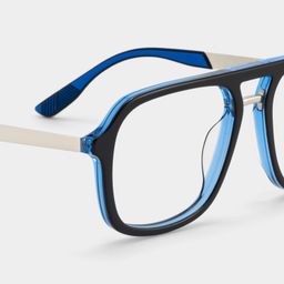 Ryder Bleu Aviateur lunettes5