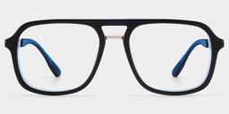 Ryder Bleu Aviateur lunettes1