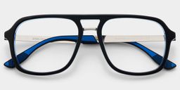 Ryder Bleu Aviateur lunettes2