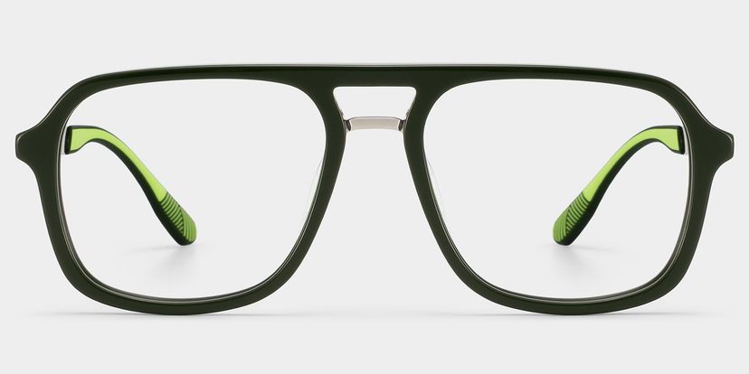 Ryder Vert Aviateur lunettes