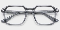 Brendan Gris Géométrique lunettes1
