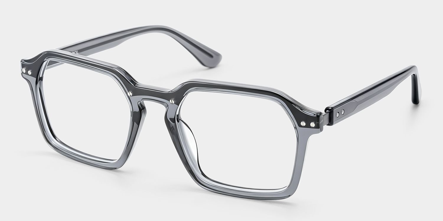 Lunettes Géométriques Grises Brendan au Style Audacieux et Tendance | ZEELOOL2