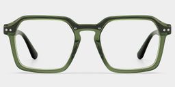 Brendan Vert Géométrique lunettes1