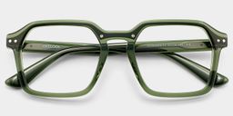 Brendan Vert Géométrique lunettes2