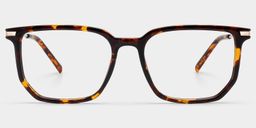 Michelle Tortoise Rectangulaire lunettes0