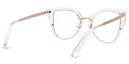 Brewer transparent Cat-eye lunettes3