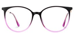 Chanty noir-violette Ronde lunettes0