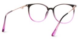 Chanty noir-violette Ronde lunettes3