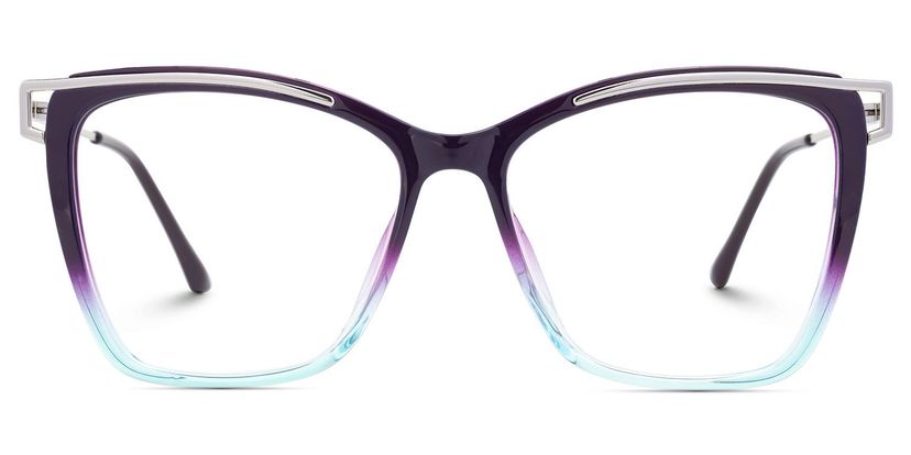 Krystle Bleu-violet Carré lunettes