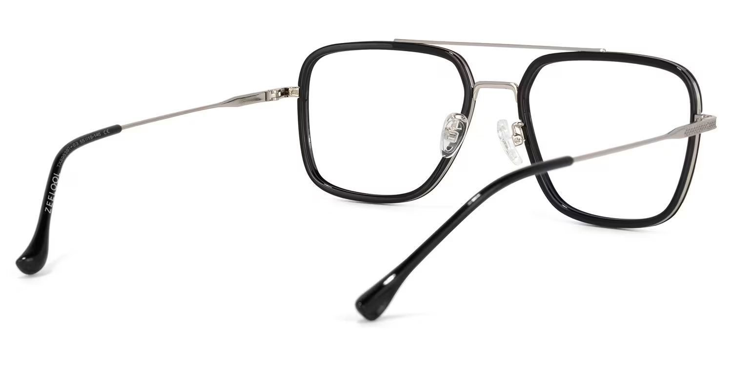 Lunettes Nayeli Aviator Noir-Argent | Lunettes Zeelool4