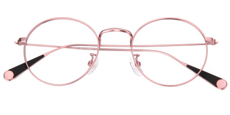 Lilith Lunettes rondes roses1