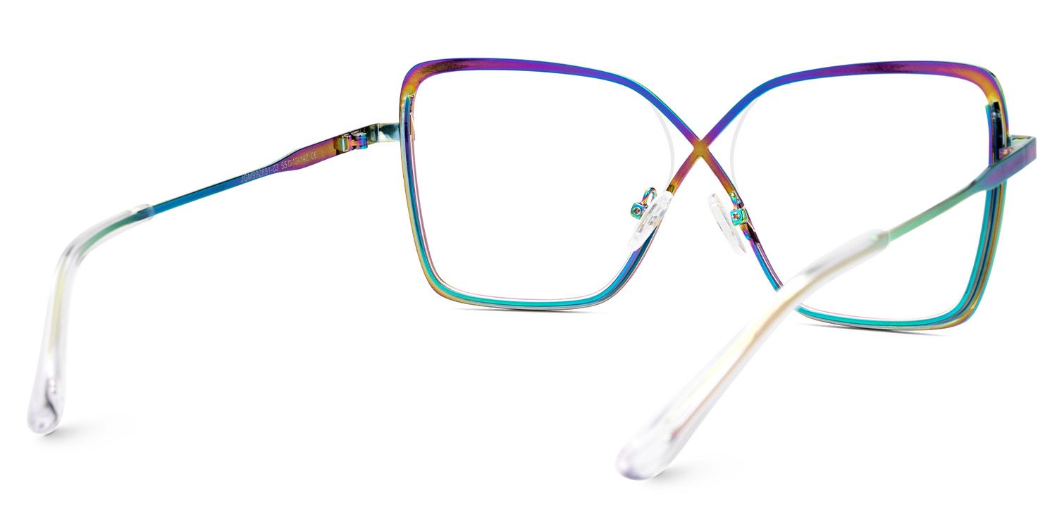 Racquel Irisé Carré Lunettes3