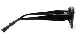 Kiara Noir Géométrique lunettes de soleil3