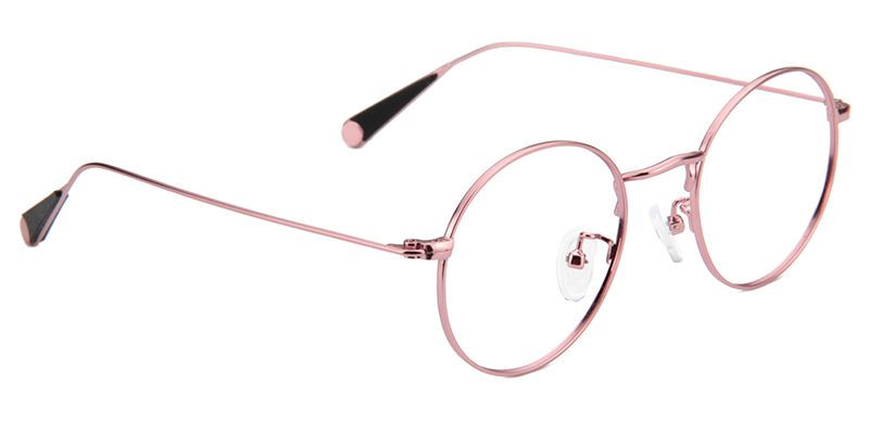 Lilith Lunettes rondes roses3