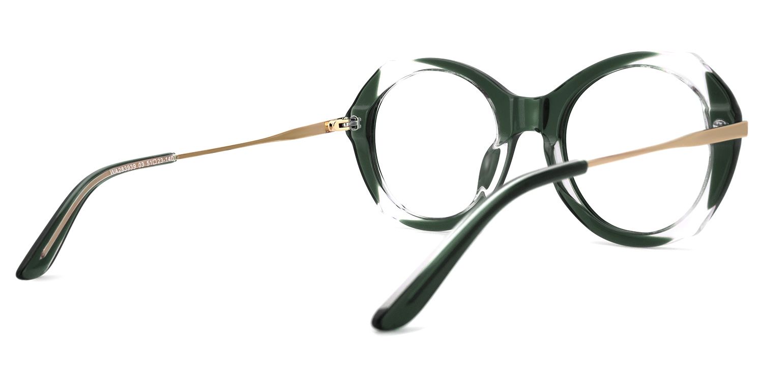 Aldelina Vert Ronde Lunettes2