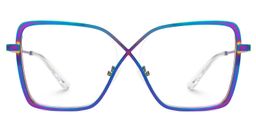 Racquel Irisé Carré lunettes0