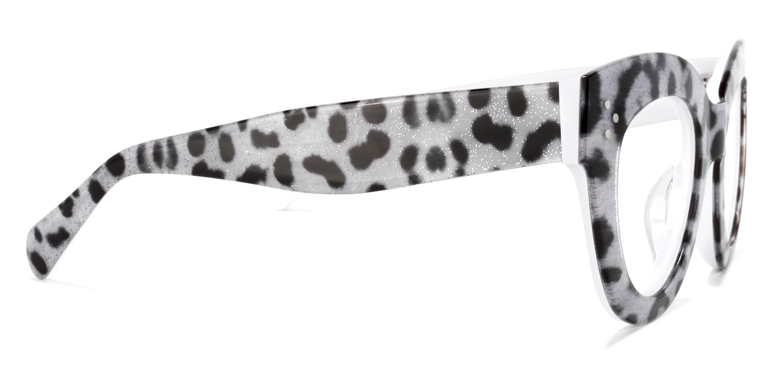 Torres Gris Léopard Cat Eye Lunettes3