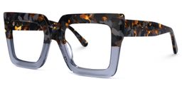 Brandon Gris Floral Carré lunettes2