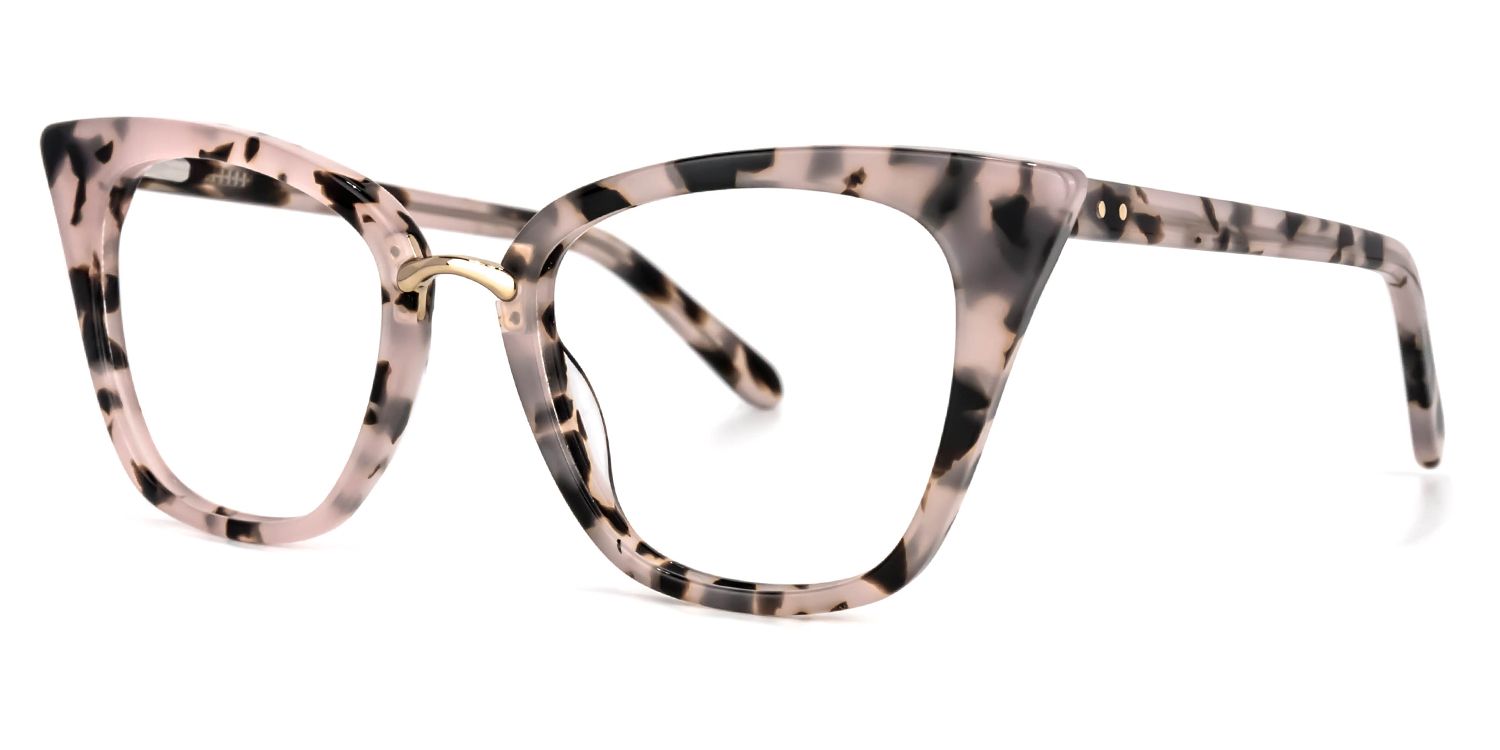 Martha Lunettes Cateye Rose à motif floral2