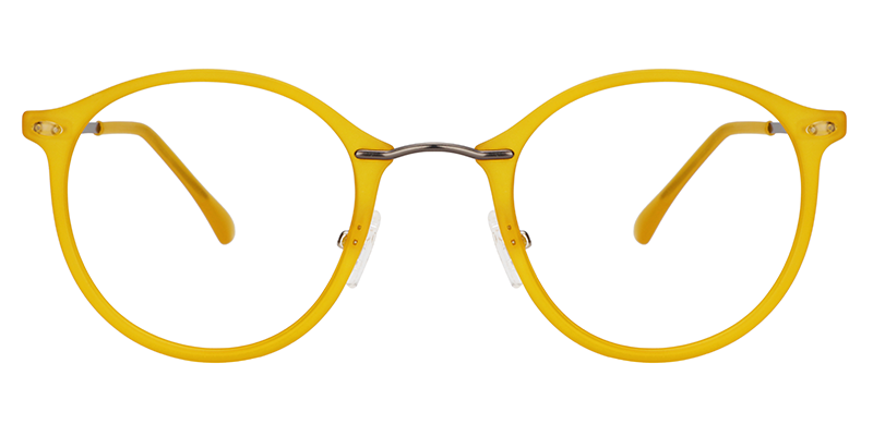 Ivy Lunettes à monture ronde jaune0