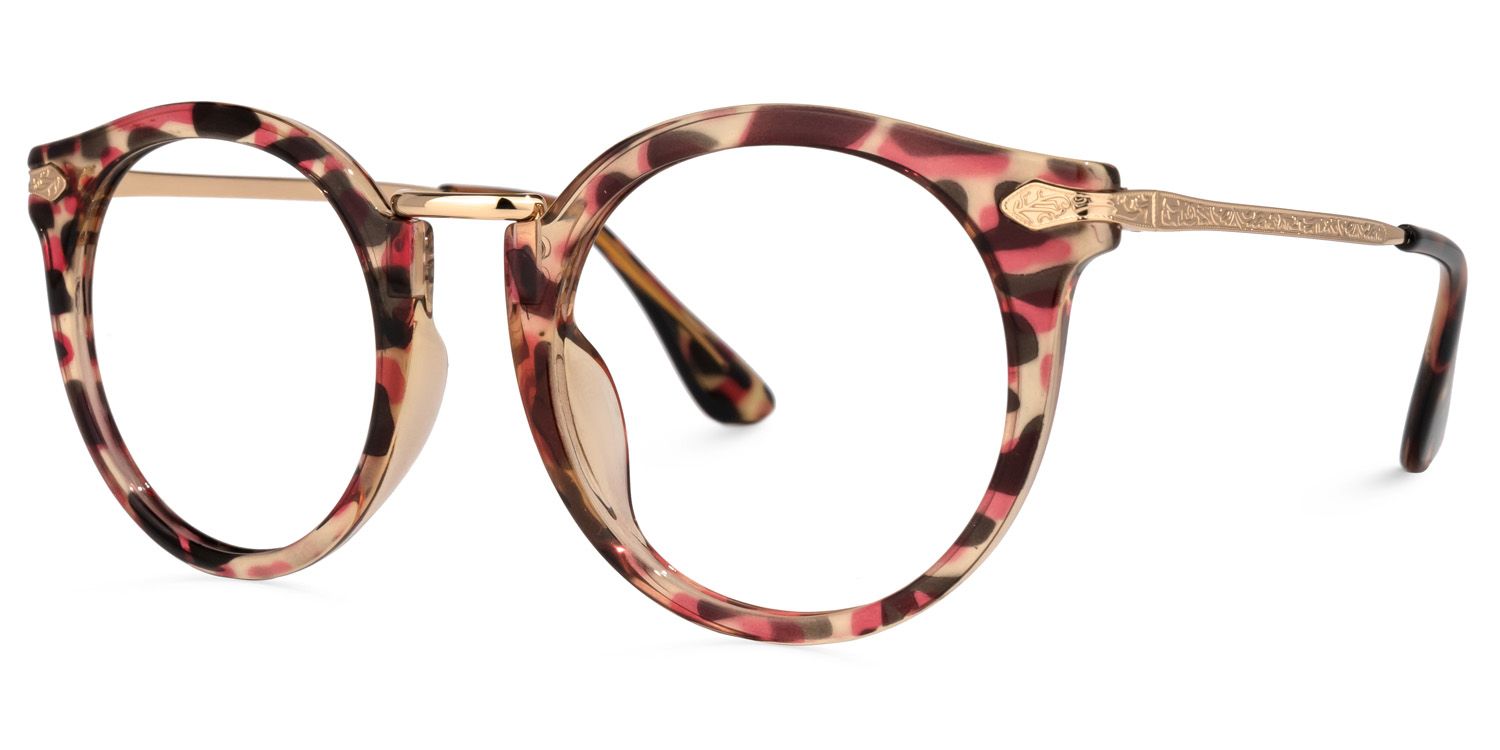 Quentina Rouge Ronde Lunettes1