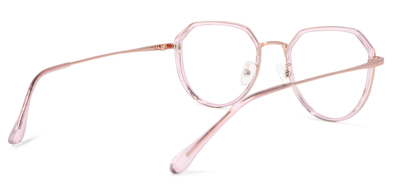 Parker Lunettes géométriques roses 4
