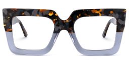 Brandon Gris Floral Carré lunettes1