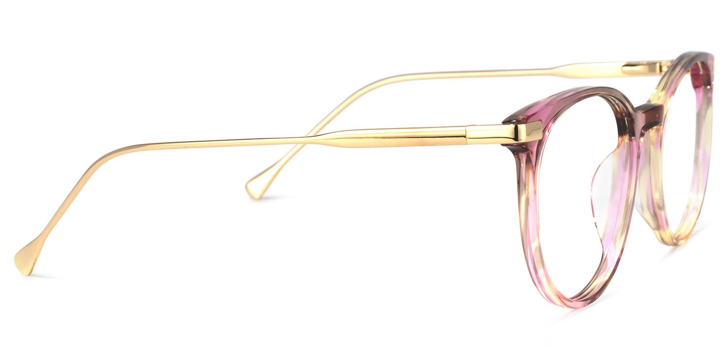 Lenid Rose Floral Ronde Lunettes2