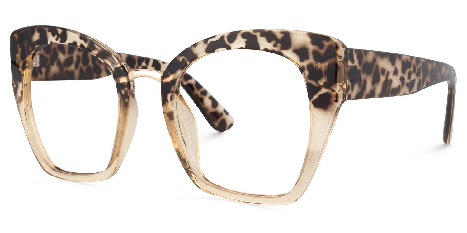 Denis Hell Lunettes de vue de cateye tortue2