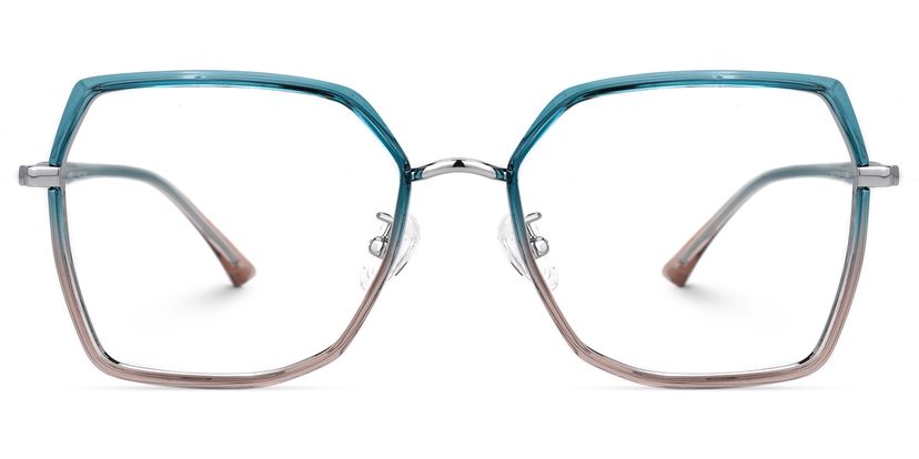 Burt Bleue Géométrique lunettes