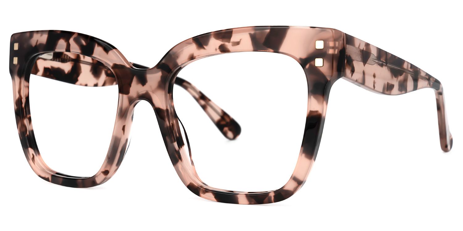 Minguela Rose Tortue Carré Lunettes2