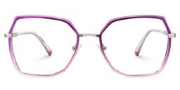 Burt Violet Géométrique lunettes0