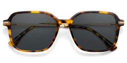 Jetson Noir Rectangulaire lunettes de soleil1