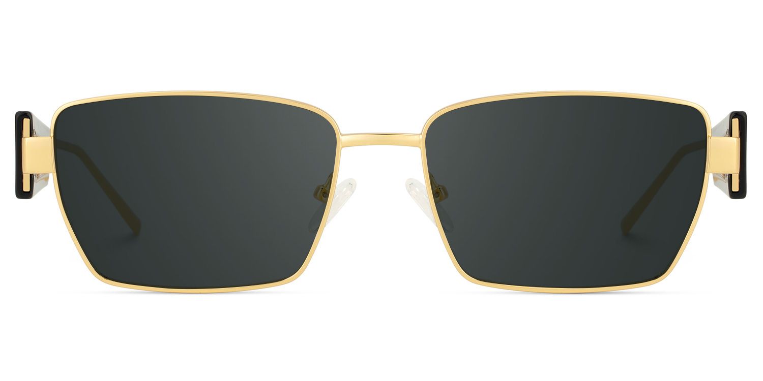 Aluna Rectangle Or Lunettes de soleil pour Sublimer votre Visage | ZEELOOL FR0