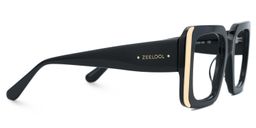 Jesse Noir Rectangulaire lunettes2